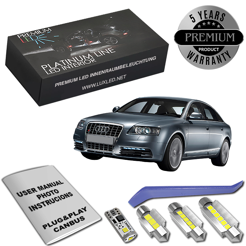Audi A6 C6 4F Sedan LED Κιτ Εσωτερικού Φωτισμού