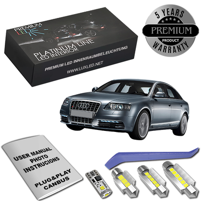 Audi A6 C6 4F Sedan LED Κιτ Εσωτερικού Φωτισμού