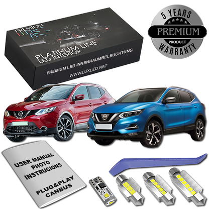 Nissan Qashqai J11 LED Κιτ Εσωτερικού Φωτισμού