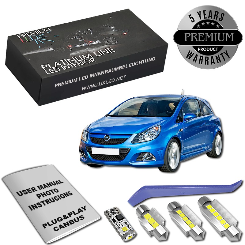 Opel Corsa D LED Κιτ Εσωτερικού Φωτισμού
