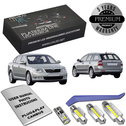 Skoda Octavia 2 LED Κιτ Εσωτερικού Φωτισμού
