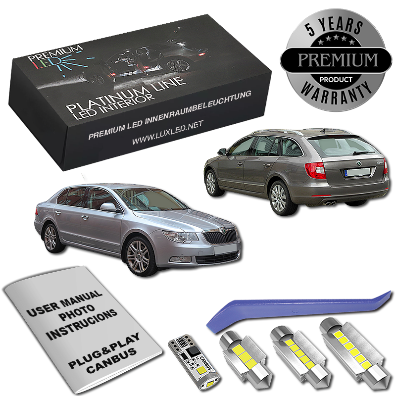 Skoda Superb 2  LED Κιτ Εσωτερικού Φωτισμού