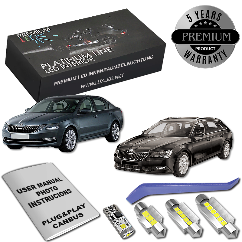 Skoda Superb 3 LED Κιτ Εσωτερικού Φωτισμού