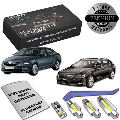 Skoda Superb 3 LED Κιτ Εσωτερικού Φωτισμού