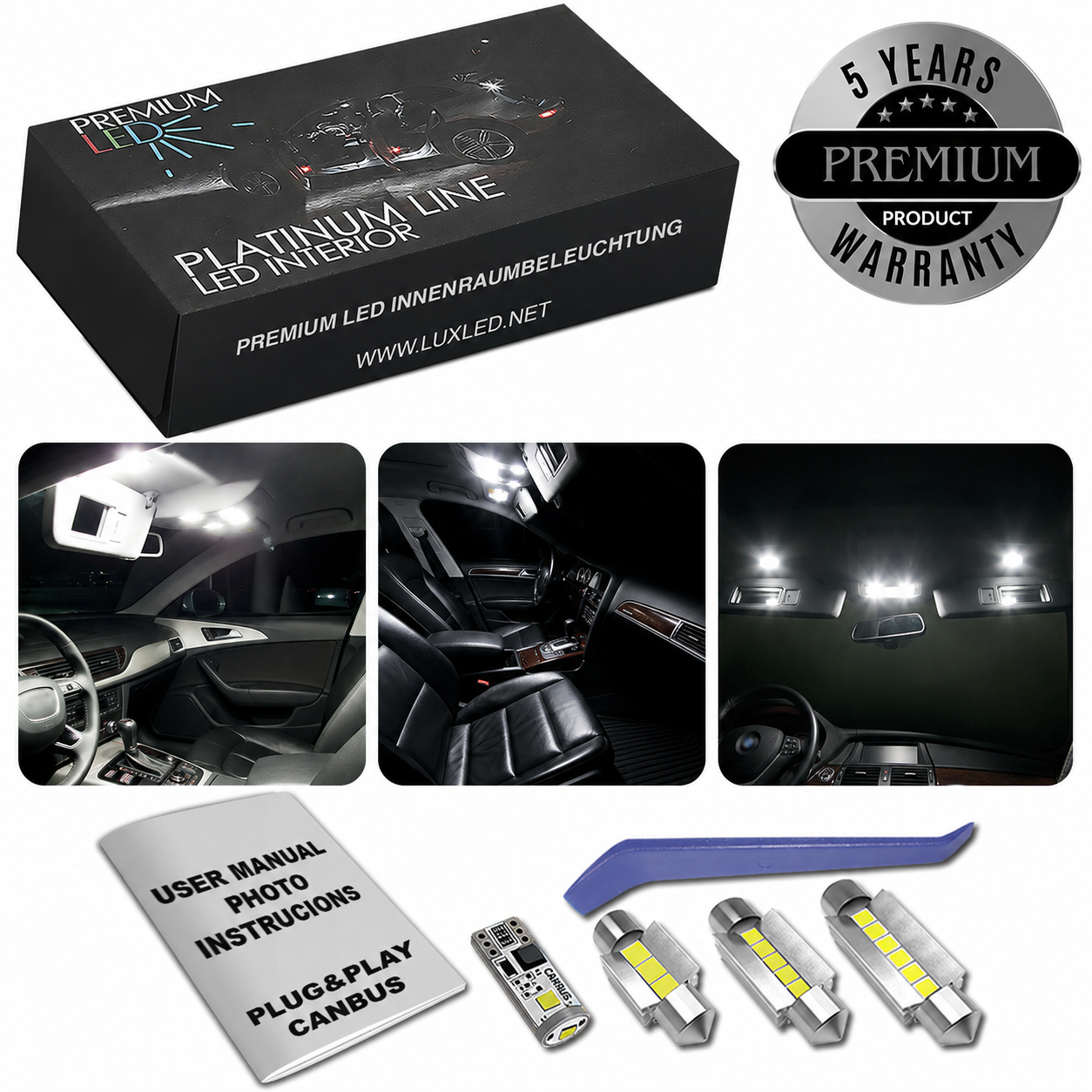 LED Κιτ Εσωτερικού Φωτισμού για BMW E60